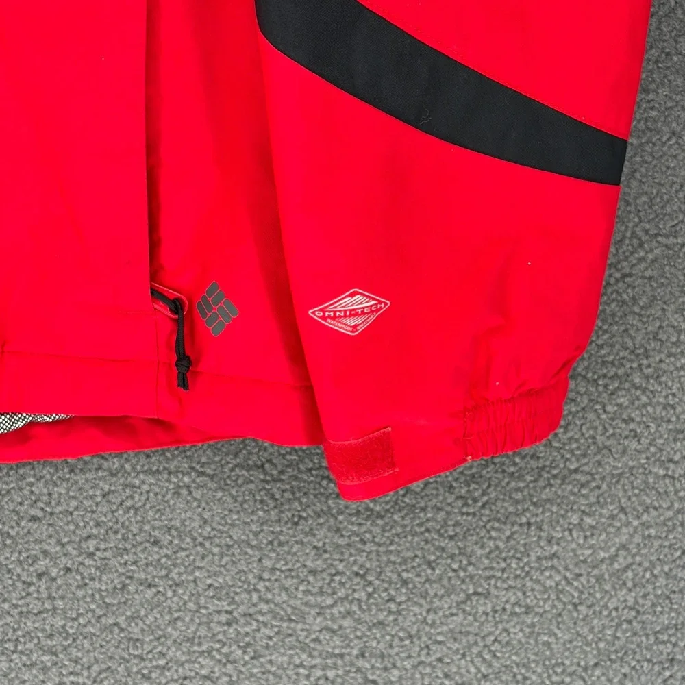 Columbia Titanium Omni-Heat Red Black Ski Jacket Youth XL 18/20 Waterproof